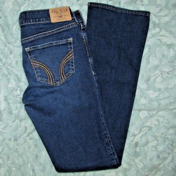 Hollister Ladies Dark Wash Jean Size 3S  26x31 - Picture 4 of 8